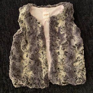 SUPER CUTE CAT & JACK FUZZY VEST, KIDS SIZE XL, 14/16